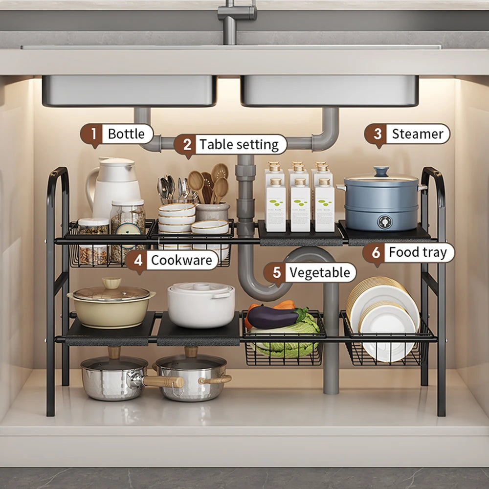 Expandable Cabinet Shelf Organizer