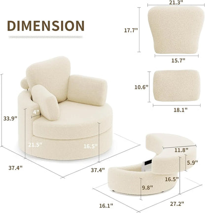 Chair with Ottoman