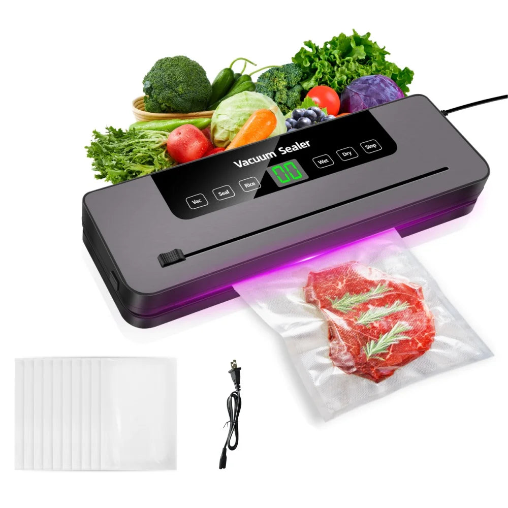 5-in-1 Multi-Functional Vacuum Sealer with 10 Sealer bags