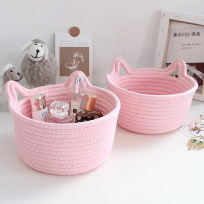 Cotton Cat Ear Shape Basket