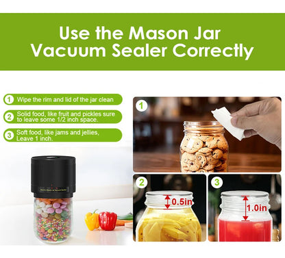 Electric Mason Jar Vacuum Sealer