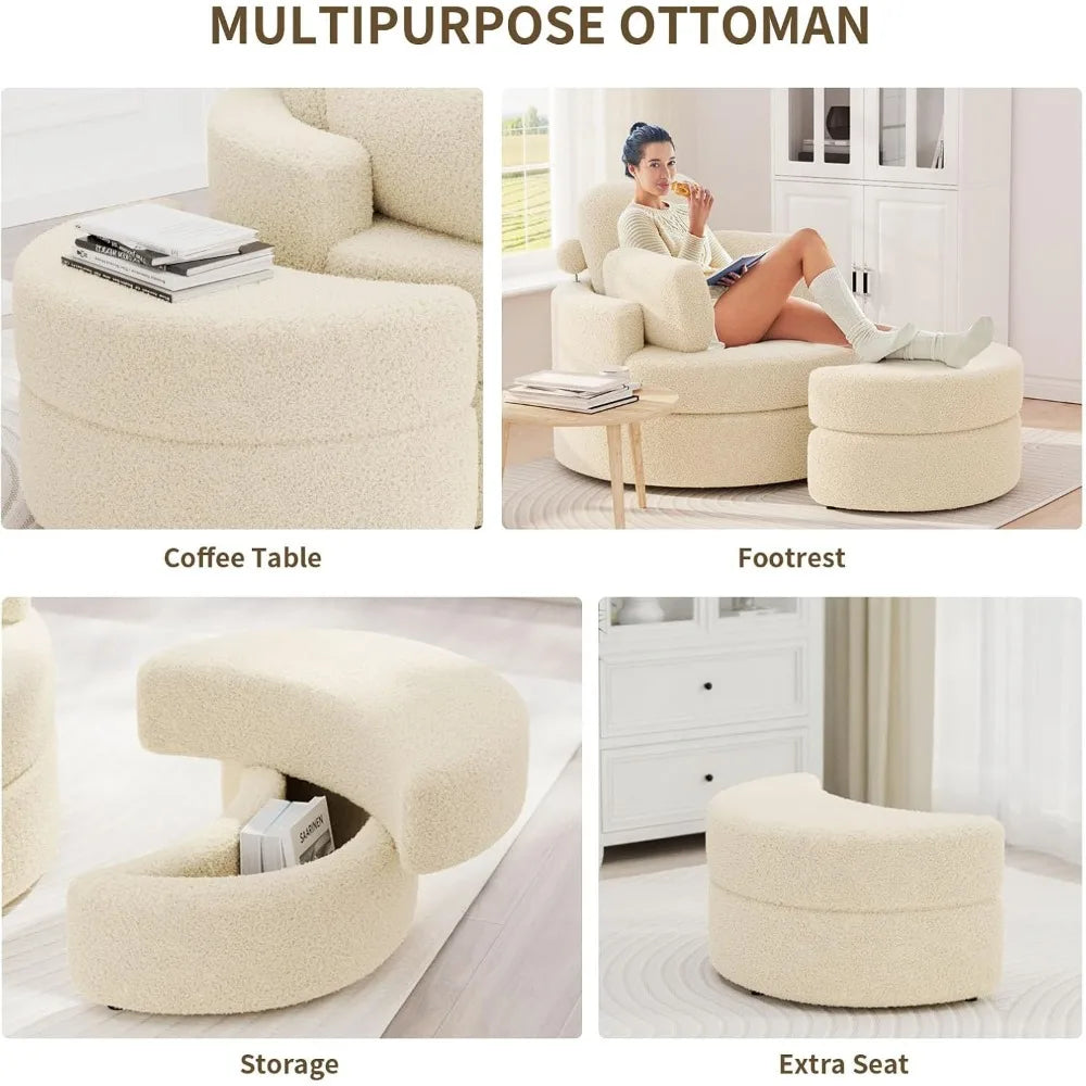 Chair with Ottoman