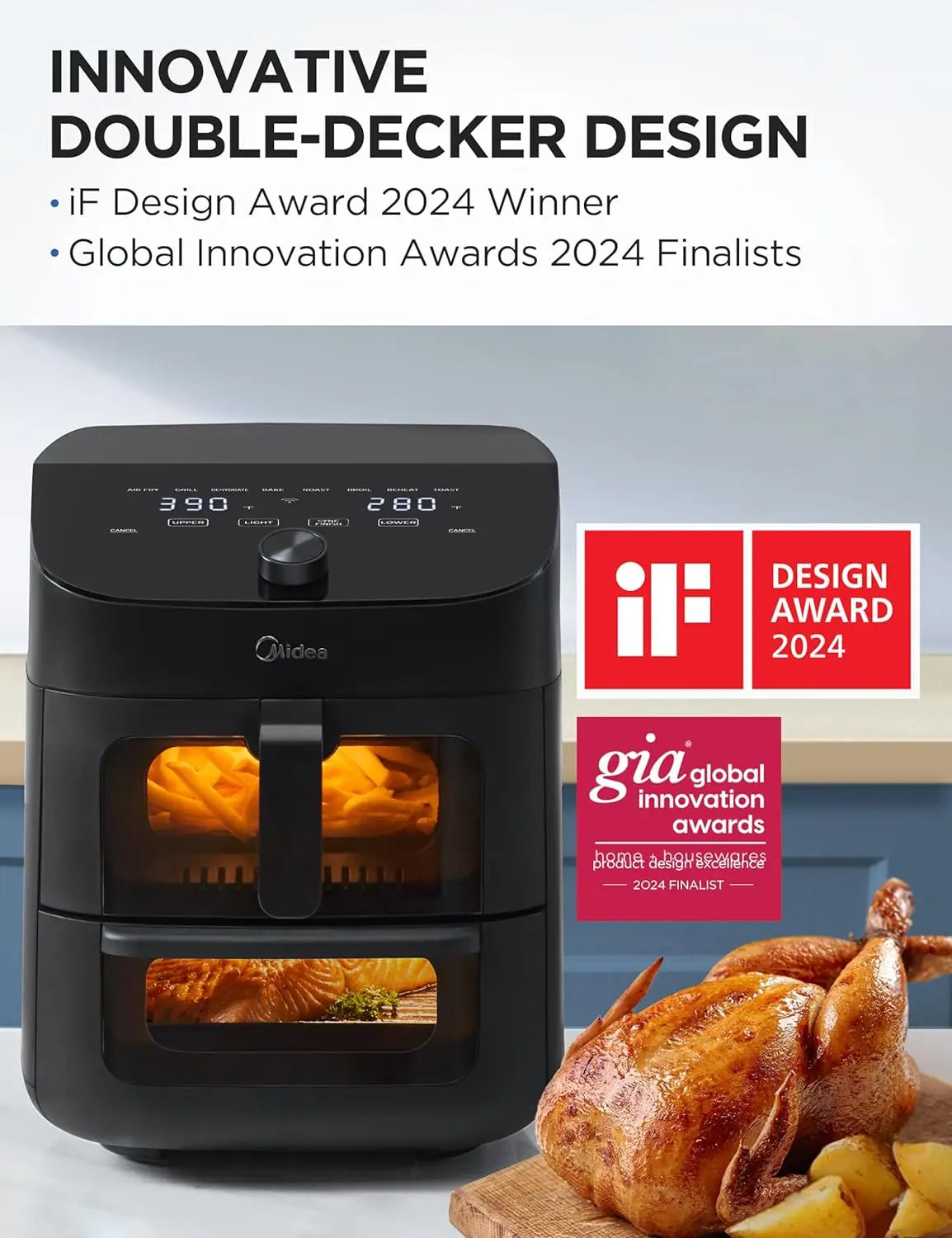 Dual Basket Air Fryer Oven