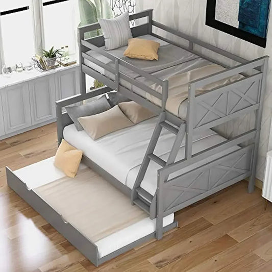 Twin Over Full Bunk Bed with Trundle