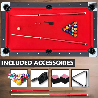 6 FT Portable Pool Table Set