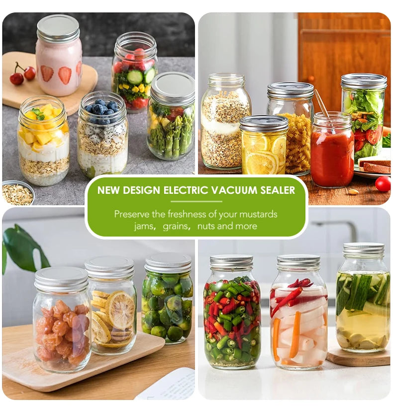 Electric Mason Jar Vacuum Sealer