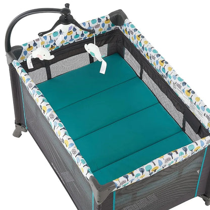 Portable Baby Playpen with Detachable Bassinet and Changing Table