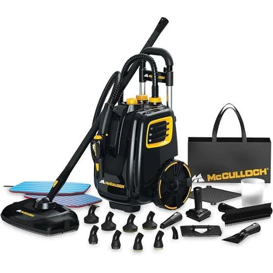 McCulloch Deluxe Canister Steam Cleaner with 23 Accessories