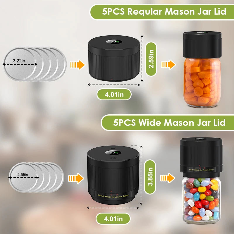 Electric Mason Jar Vacuum Sealer