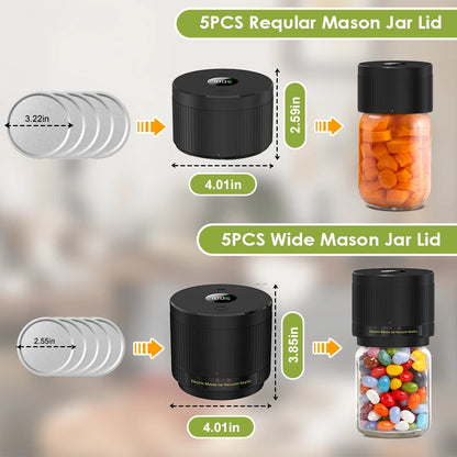 Electric Mason Jar Vacuum Sealer