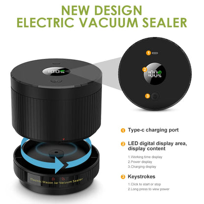 Electric Mason Jar Vacuum Sealer