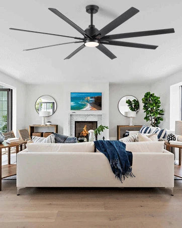 72 Inch Ceiling Fan with Light and Remote Control