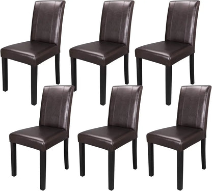 Leather Dining Chairs Set of 8