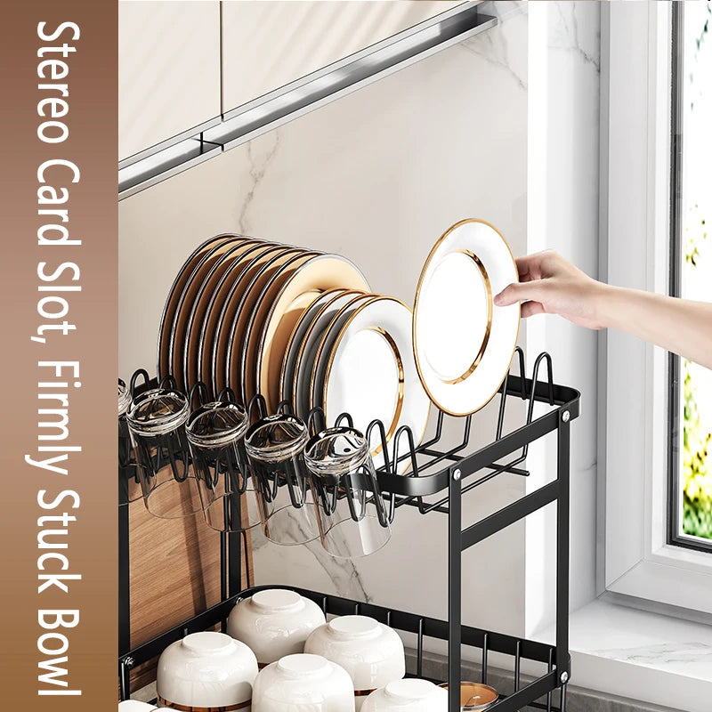 1 Or 2-Tier Kitchen Dish Drying Rack