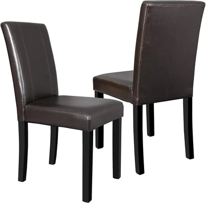 Leather Dining Chairs Set of 8