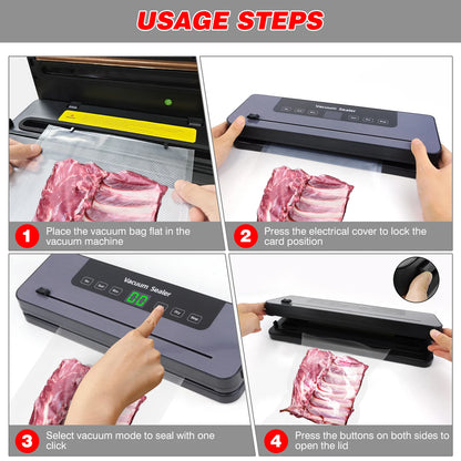 5-in-1 Multi-Functional Vacuum Sealer with 10 Sealer bags