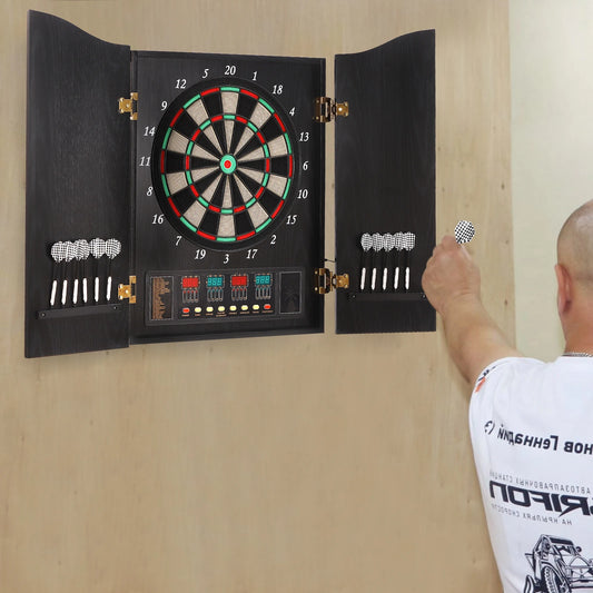 Electronic Wall-mounted Dartboard Cabinet