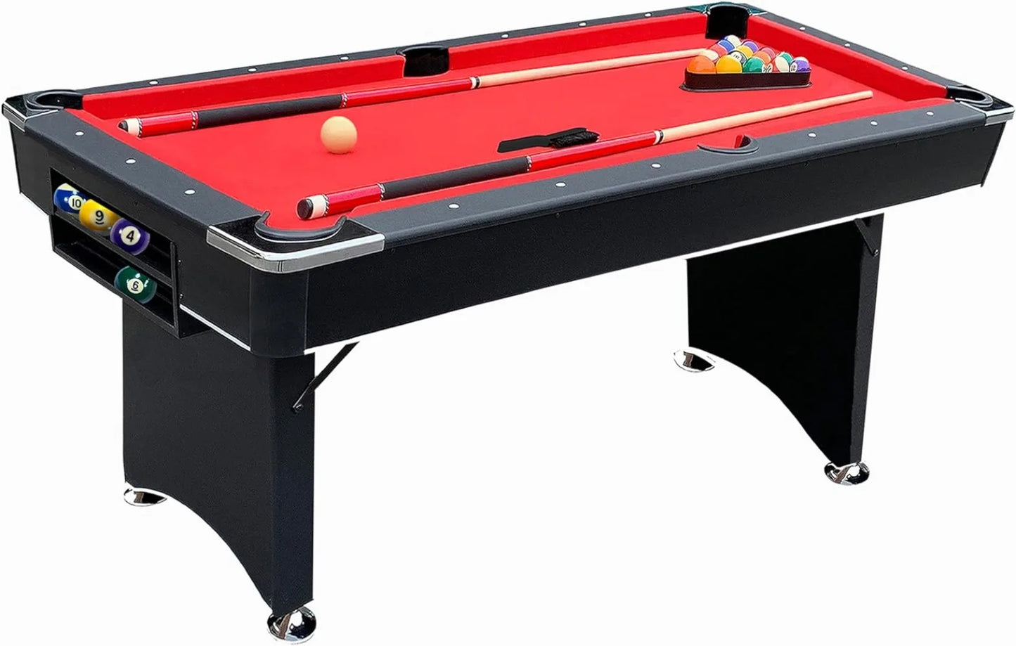 6 FT Portable Pool Table Set