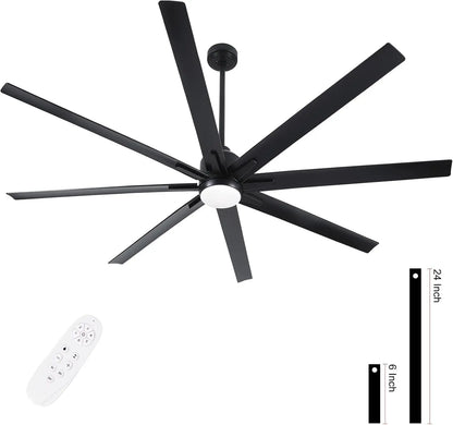 72 Inch Ceiling Fan with Light and Remote Control